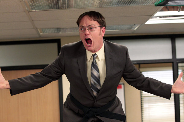 THE OFFICE -- Livin The Dream Episode 921 -- Pictured: Rainn Wilson as Dwight Schrute -- (Photo by: Chris Haston/NBC)